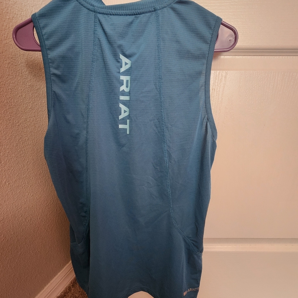 Ariat Tek sleeveless 1/4 zip riding shirt